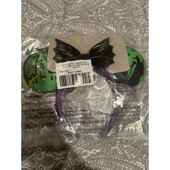 NWT Disney Parks Loungefly Oogie Boogie Bash 2024 Halloween Holiday Ears - Picture 2 of 3